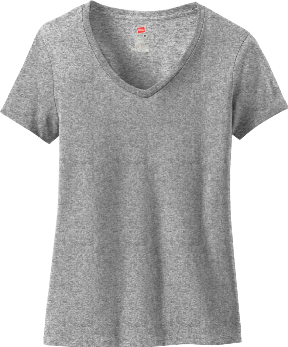 Ladies Nano-T Cotton V-Neck T-Shirt