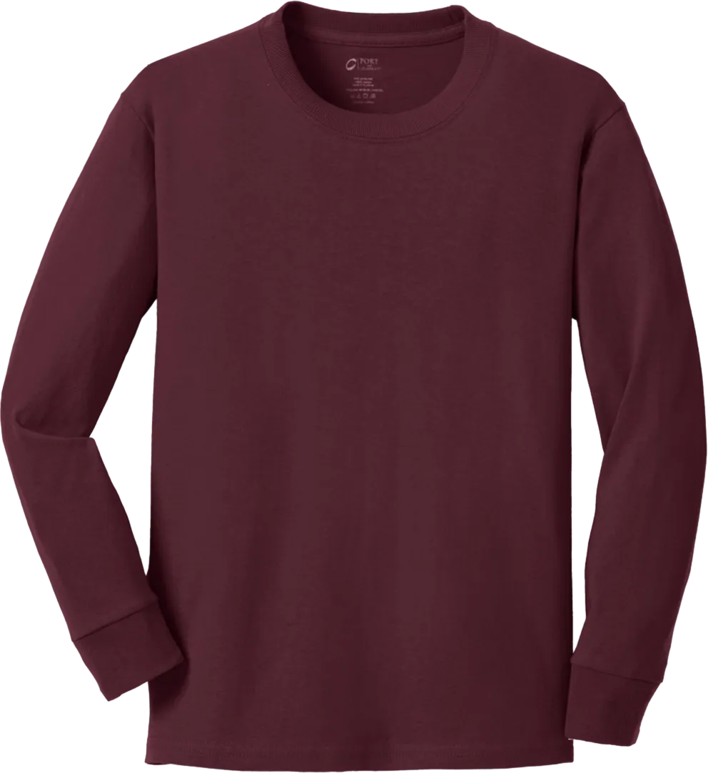 Youth Long Sleeve Core Cotton Tee
