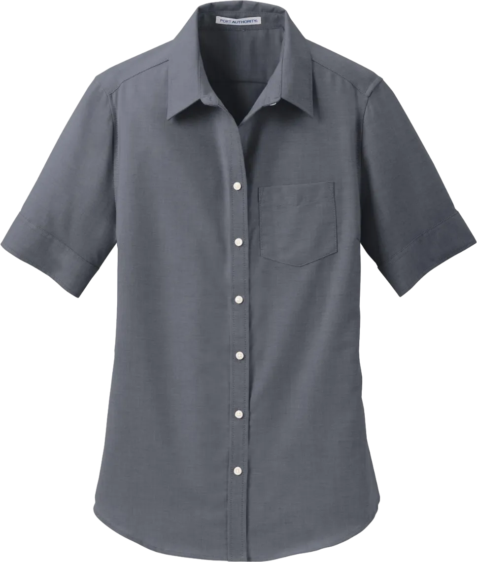 Ladies Short Sleeve SuperPro Oxford Shirt