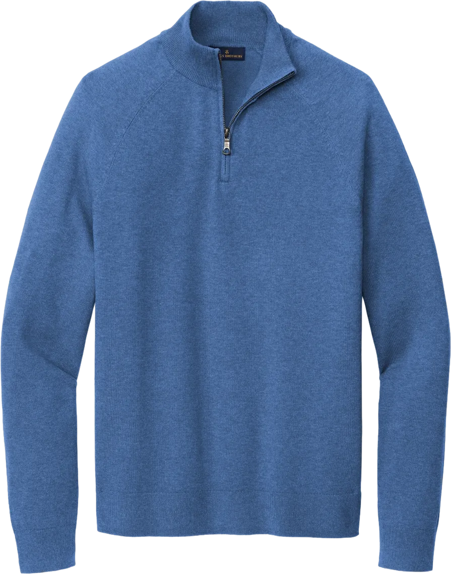 Cotton Stretch 1/4-Zip Sweater