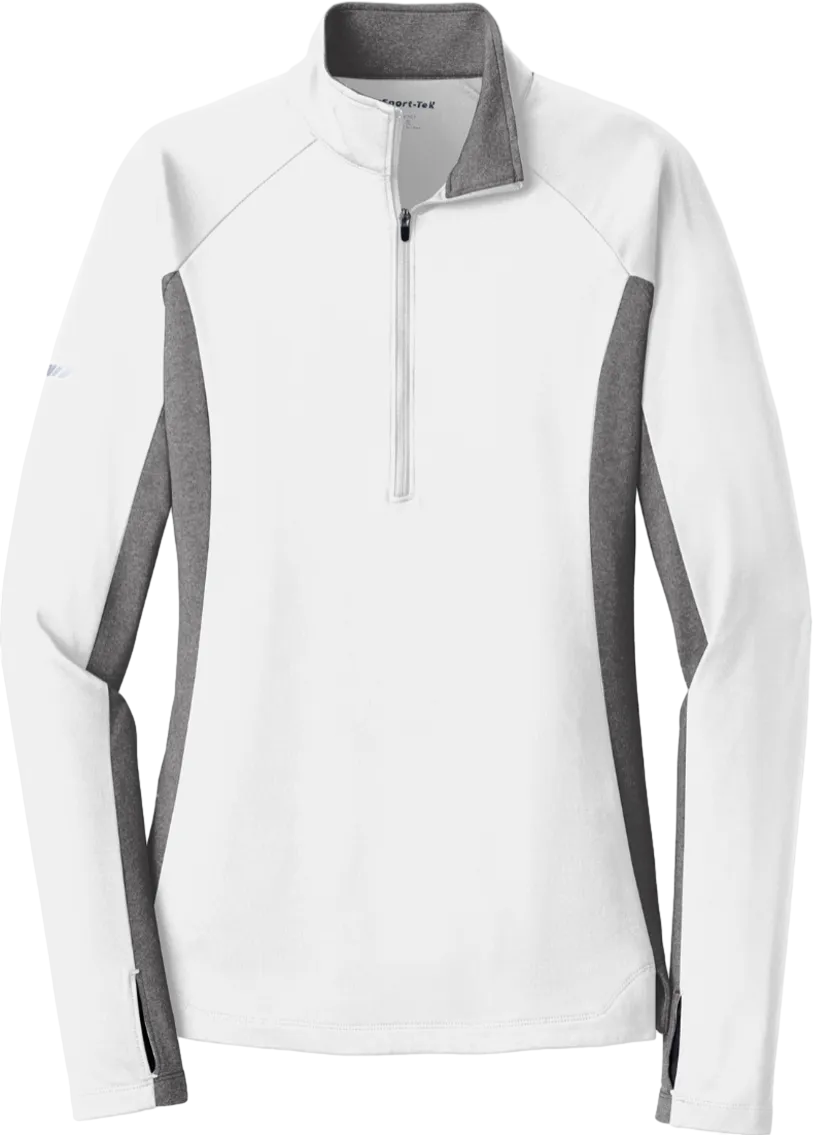 Ladies Sport-Wick Stretch Contrast 1/2-Zip Pullover