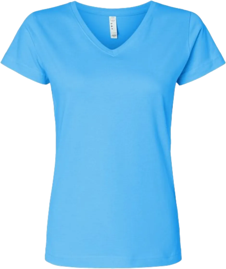 Women's Fine Jersey V-Neck Tee