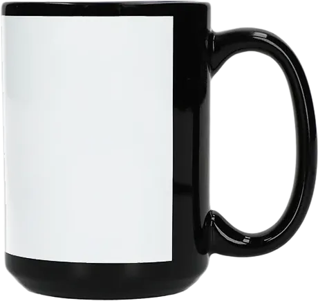 Black Ceramic Coffee Mug 15oz
