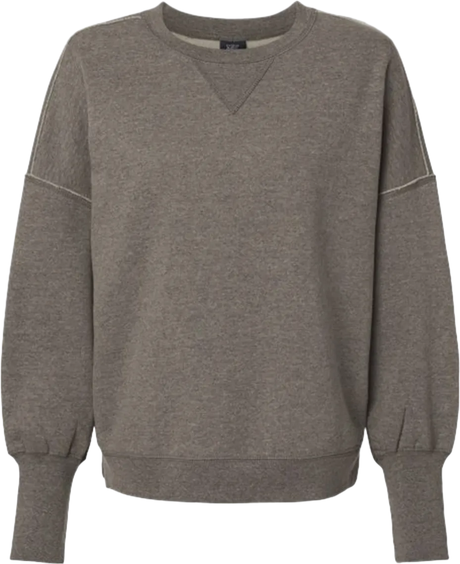 Women's Sueded Fleece Crewneck Sweatshirt