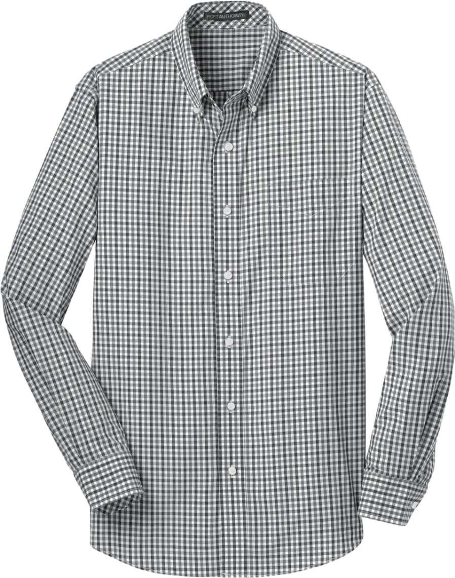 Long Sleeve Gingham Easy Care Shirt