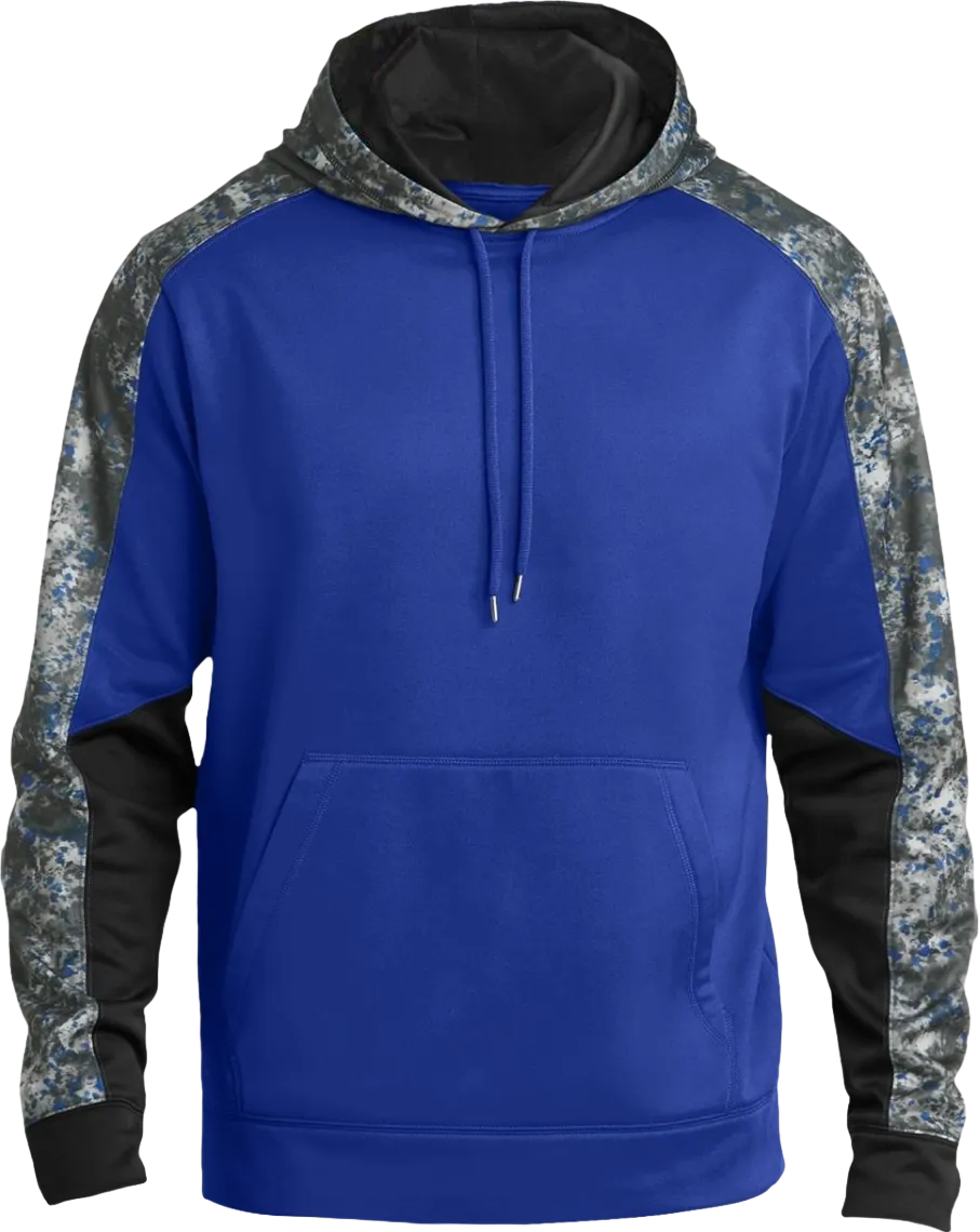 Sport-Wick Mineral Freeze Fleece Colorblock Hooded Pullover