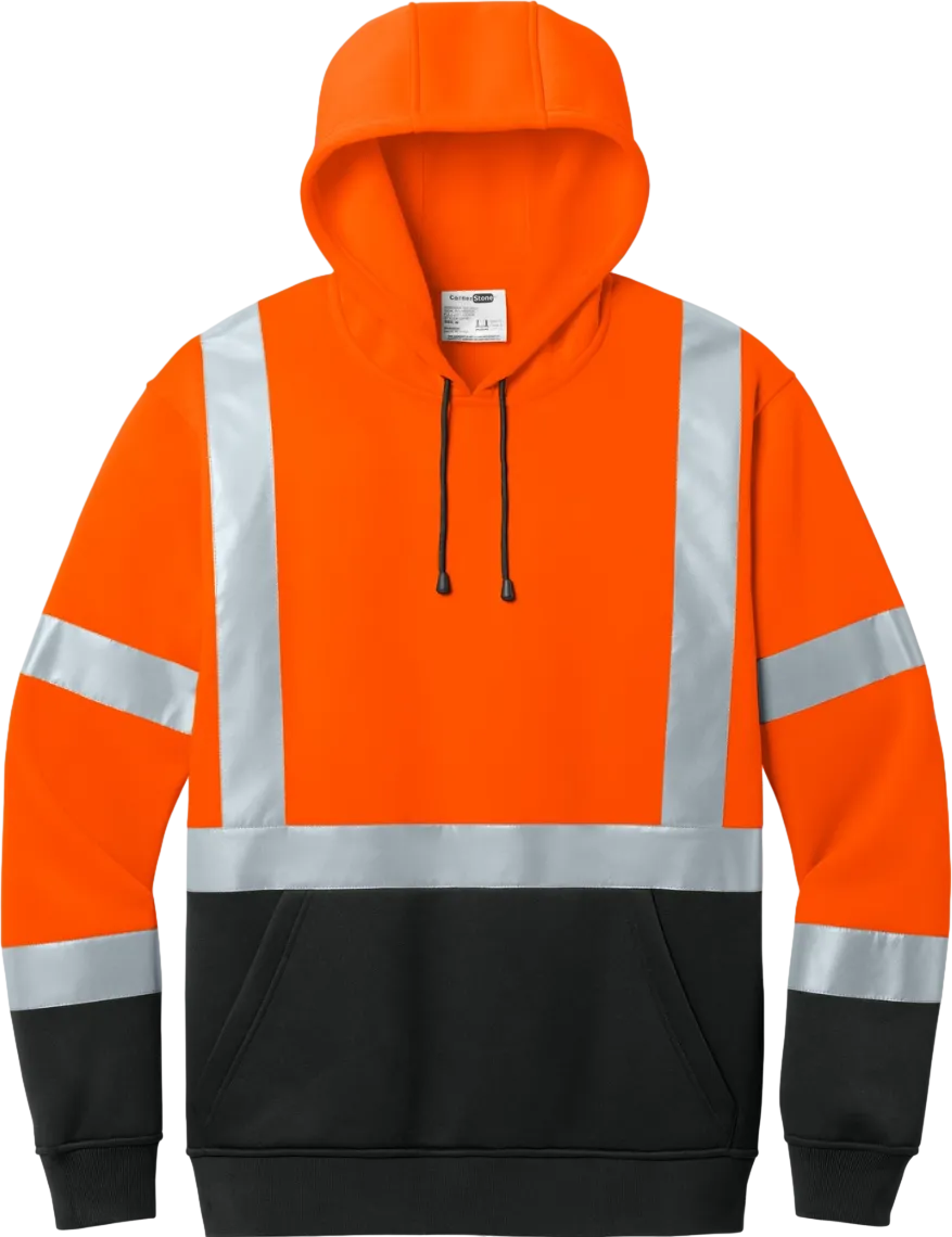 ANSI 107 Class 3 Heavy-Duty Fleece Pullover Hoodie