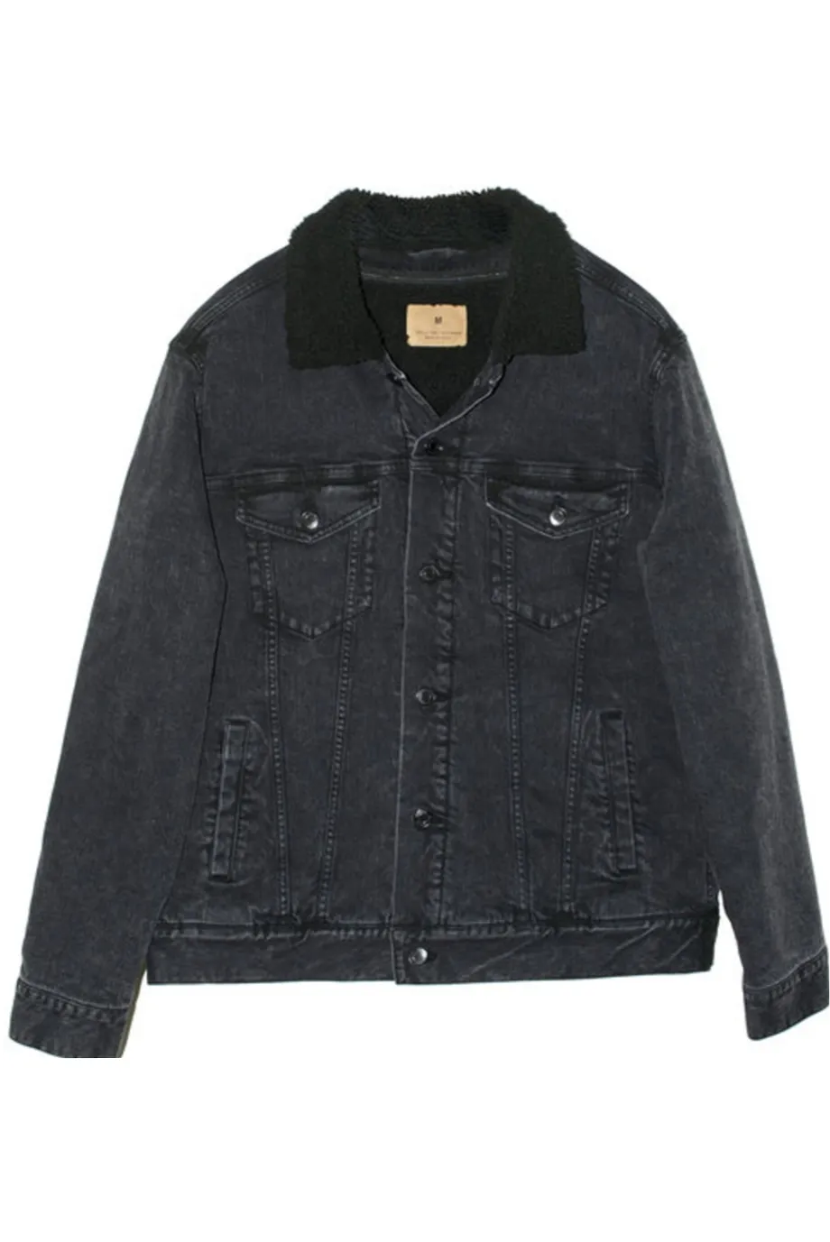 Unisex Sherpa-Lined Denim Jacket