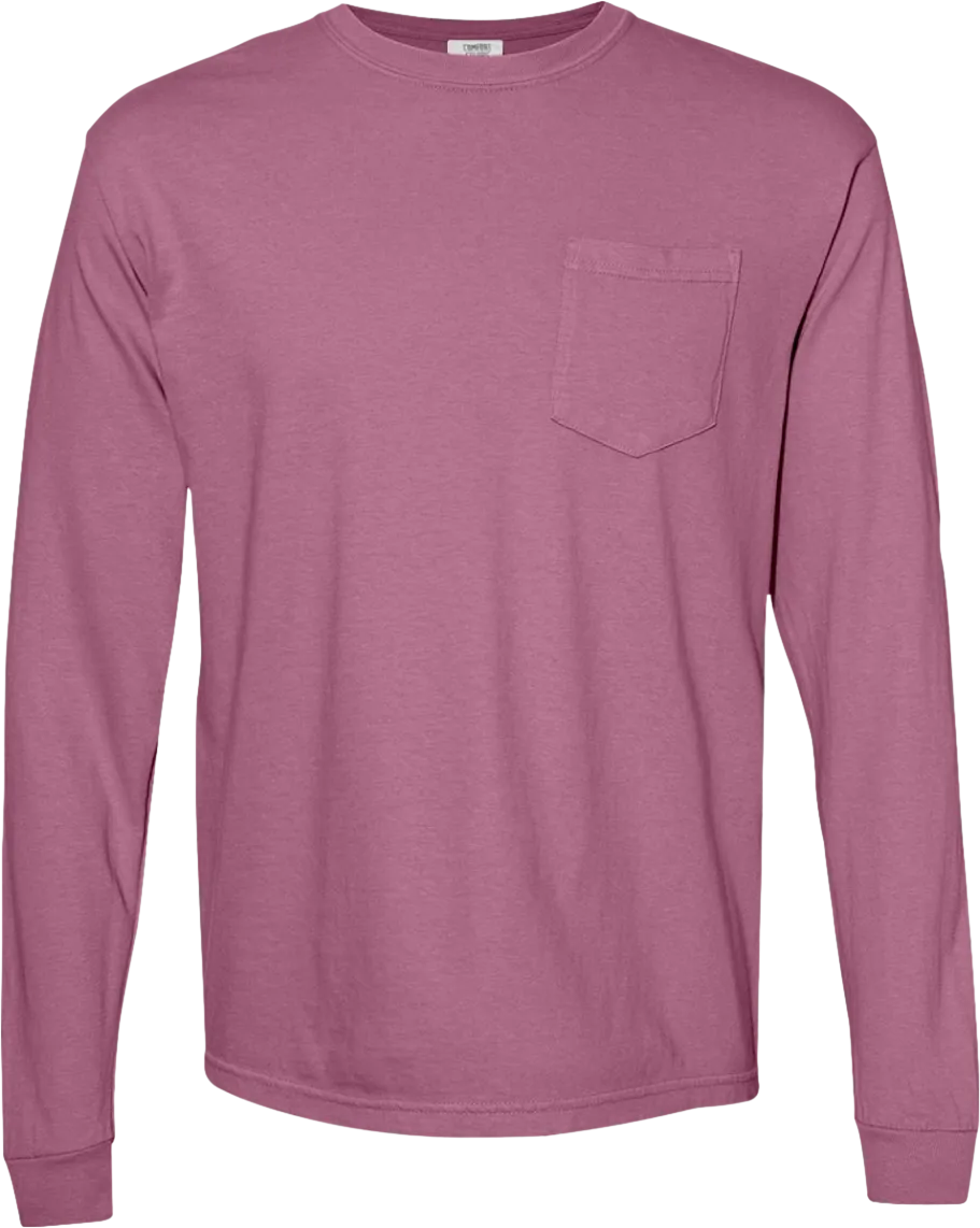 Ring-Spun Long Sleeve Pocket T-Shirt