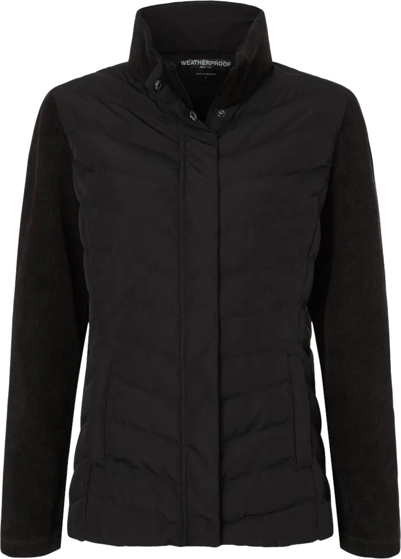 Weatherproof Women's Mixed Media Chevron Jacket