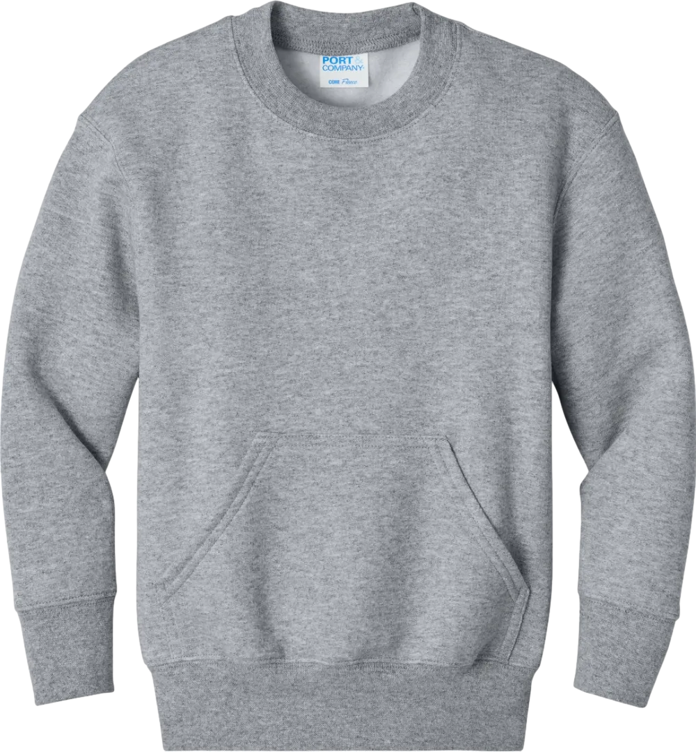 Youth Core Fleece Crewneck Pocket Sweatshirt