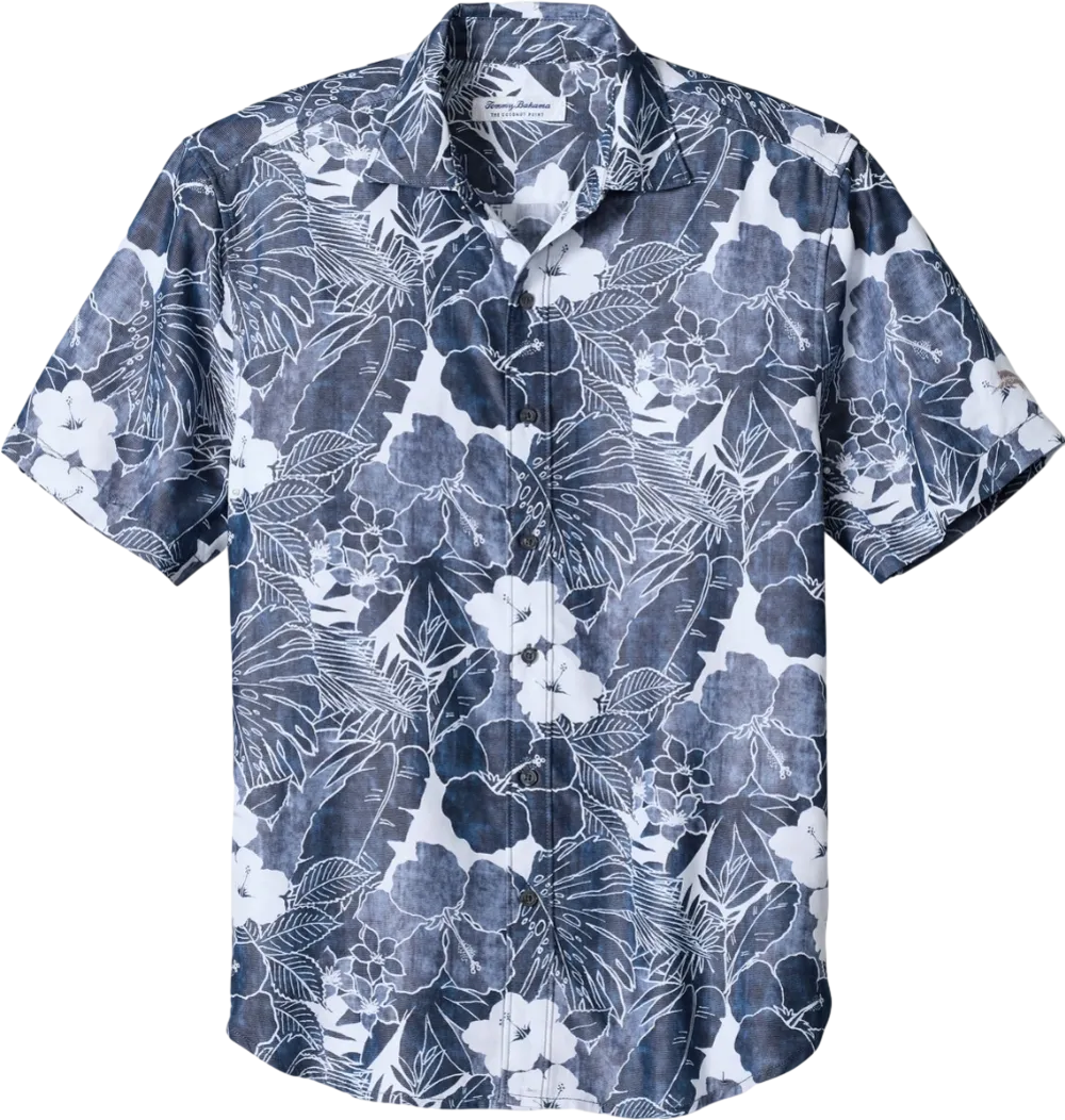 Coconut Point Playa Flora Short Sleeve Shirt