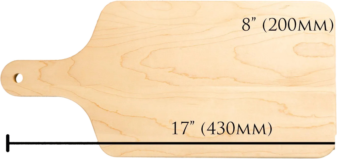 Large Maple Cheese/Charcuterie Board - 8"x17"