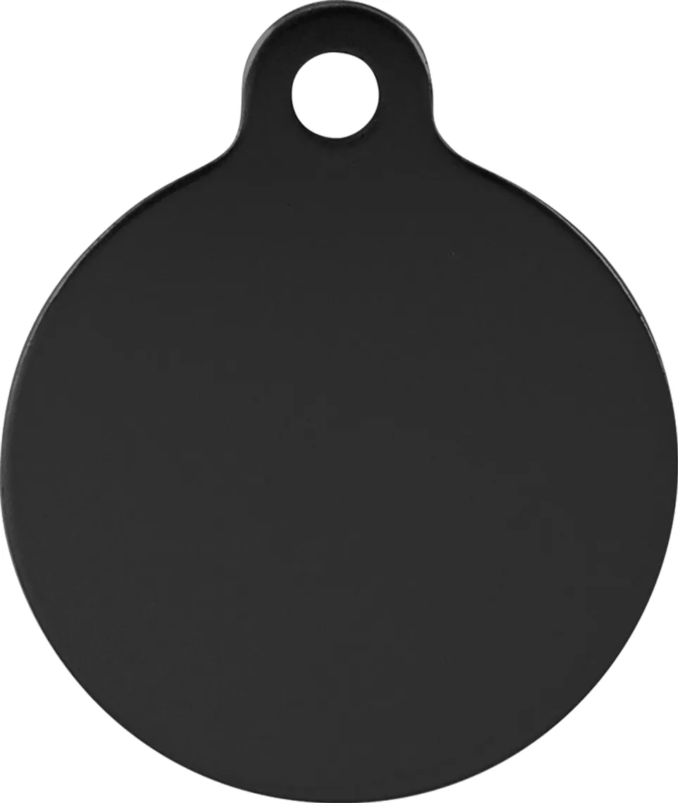 Anodized Aluminum Round Pet Tag with Tab