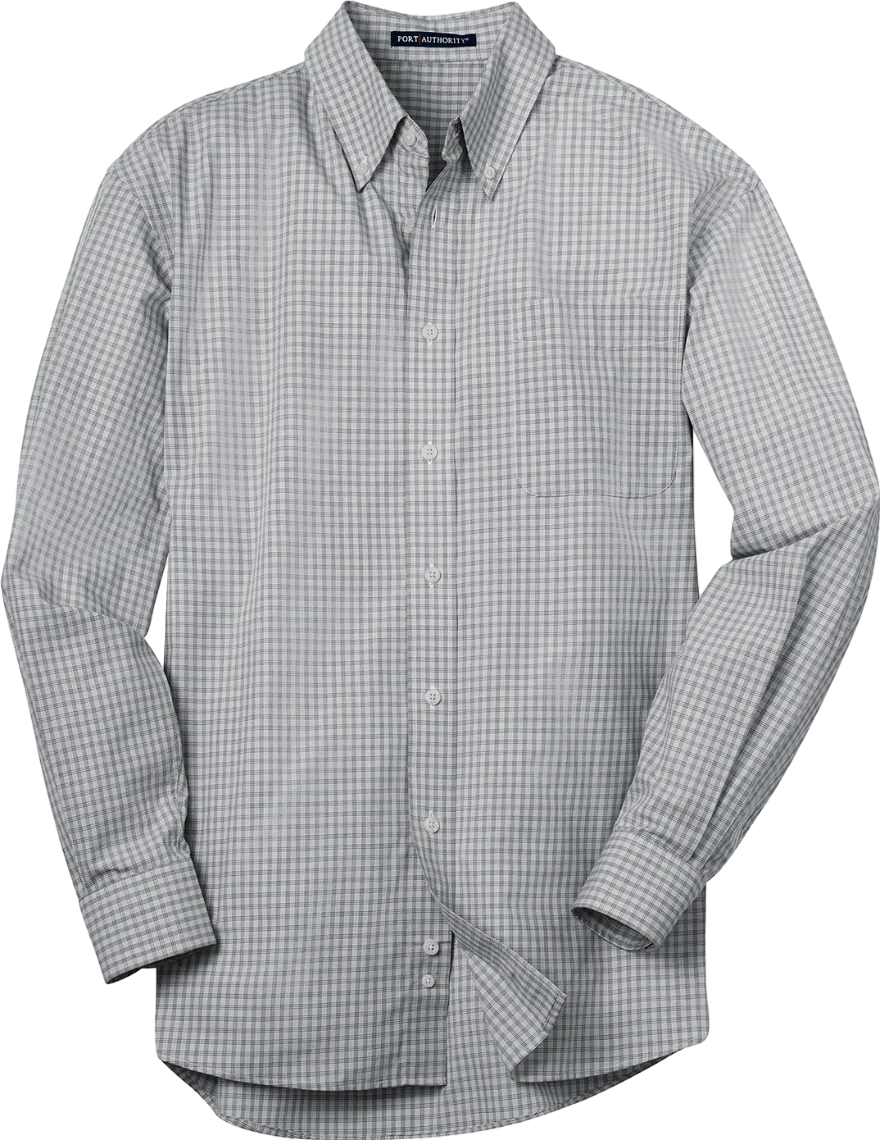 Plaid Pattern Easy Care Shirt