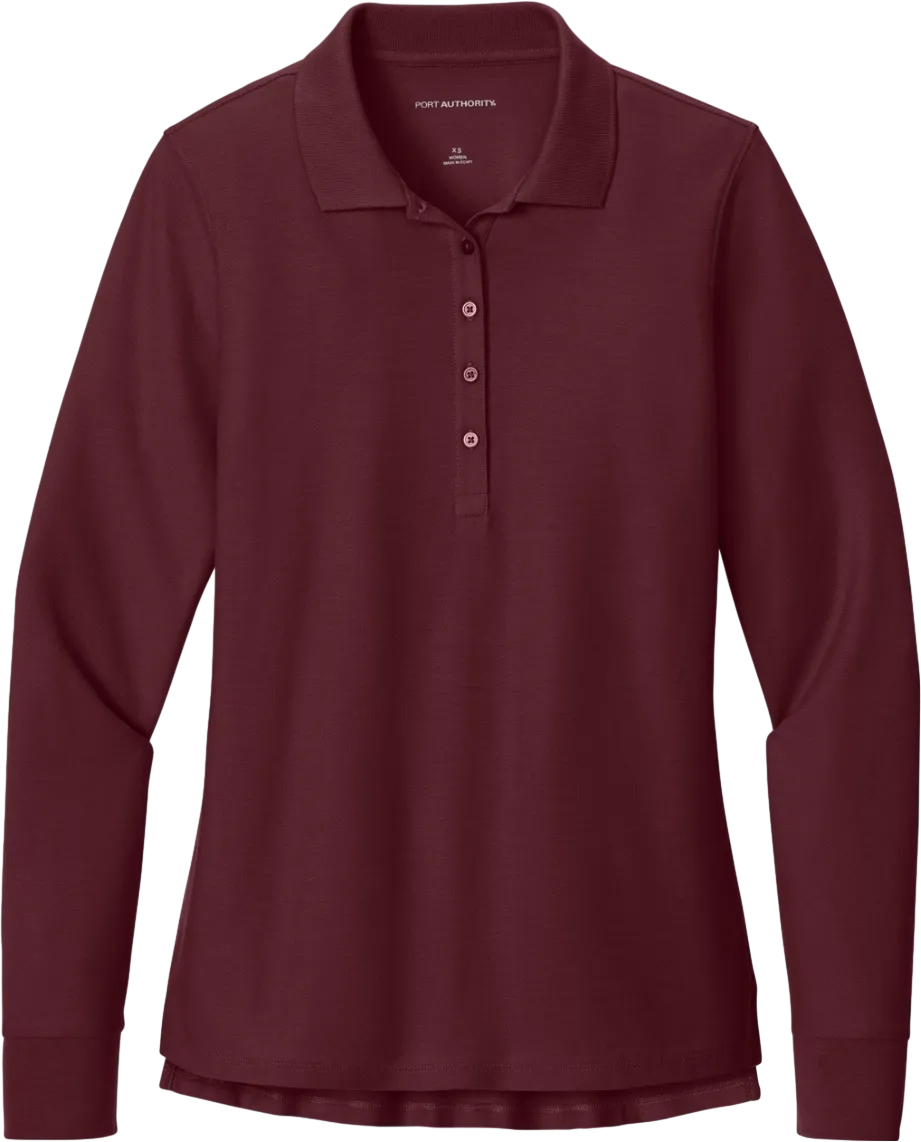 Women's Wearever Signature Pique Long Sleeve Polo
