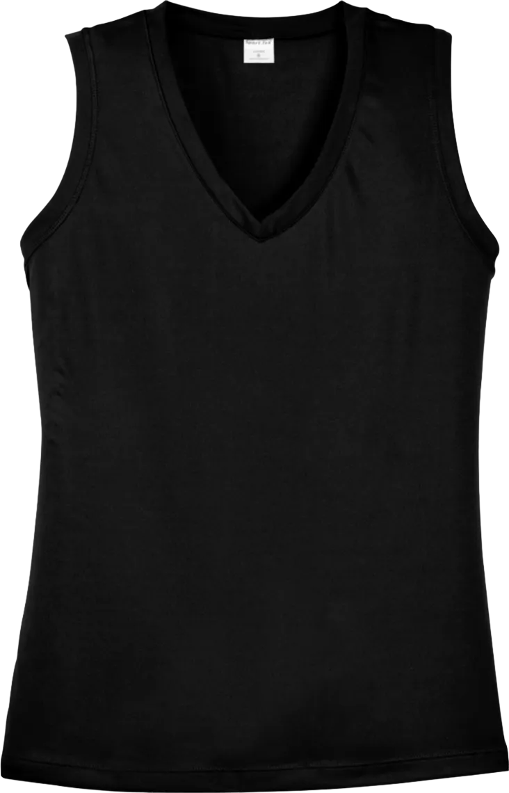 Ladies Sleeveless PosiCharge Competitor V-Neck Tee