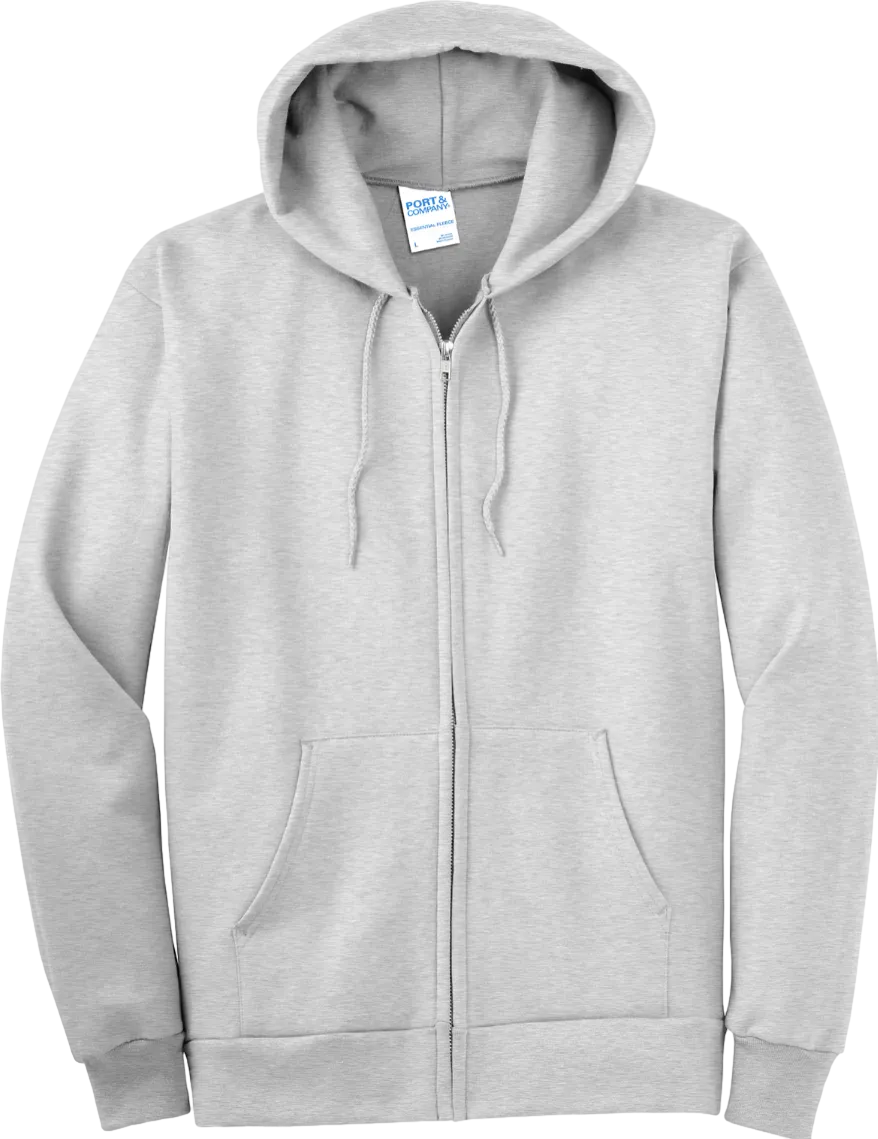 Essential Fleece Full-Zip Hooded Sweatshirt