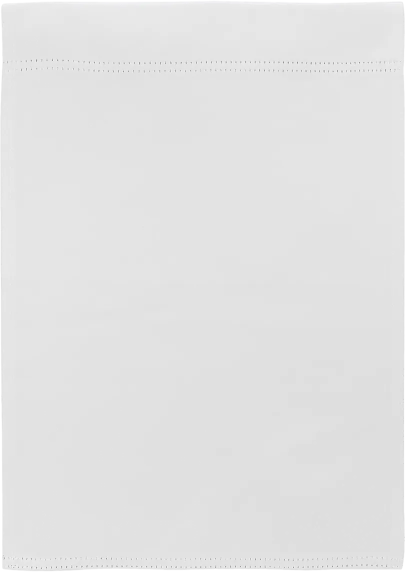 White Garden Flag 17 1/4" x 12 1/2" (Stand/Pole is not included)
