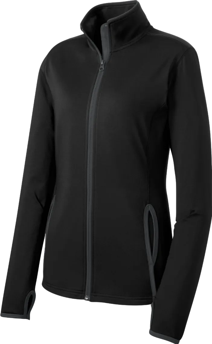 Ladies Sport-Wick Stretch Contrast Full-Zip Jacket