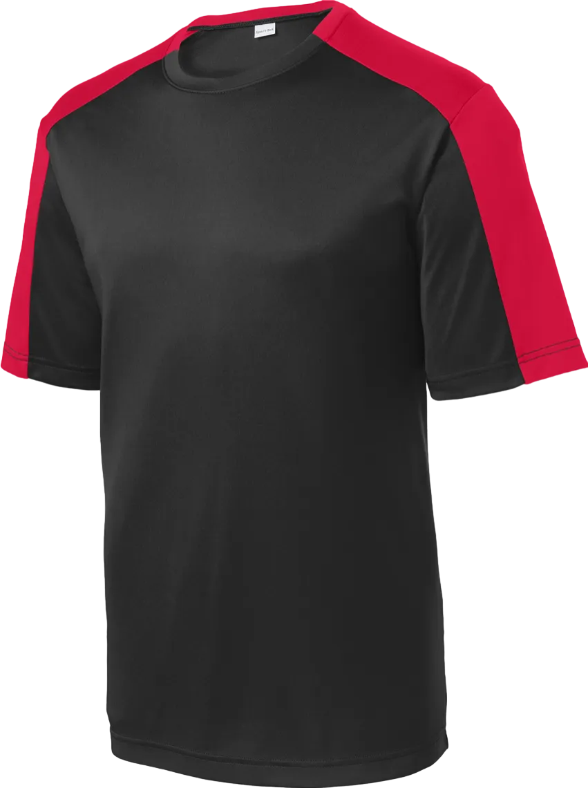 PosiCharge Competitor Sleeve-Blocked Tee
