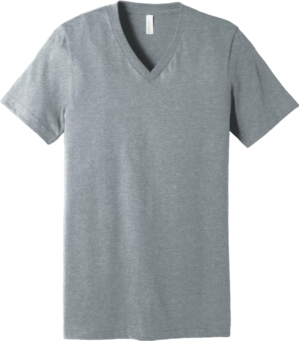 Unisex Heather CVC V-Neck Tee