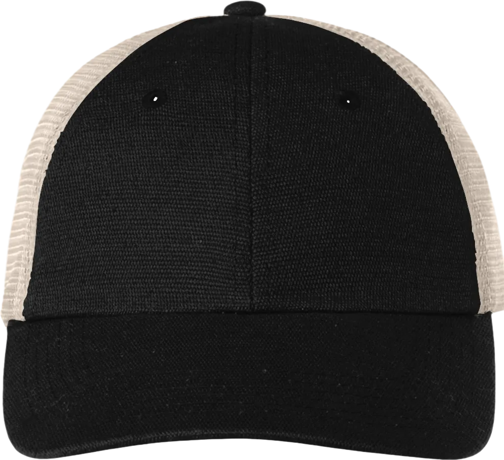 Washed Hemp Soft Mesh Trucker Cap