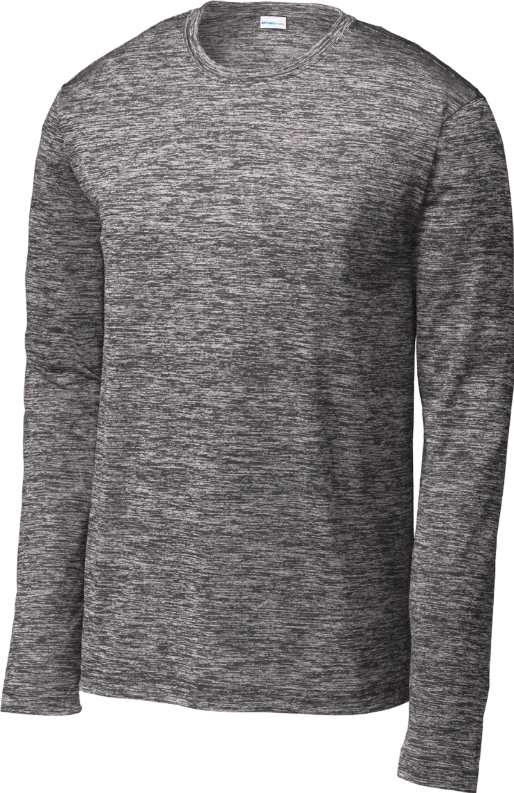 Long Sleeve PosiCharge Electric Heather Tee