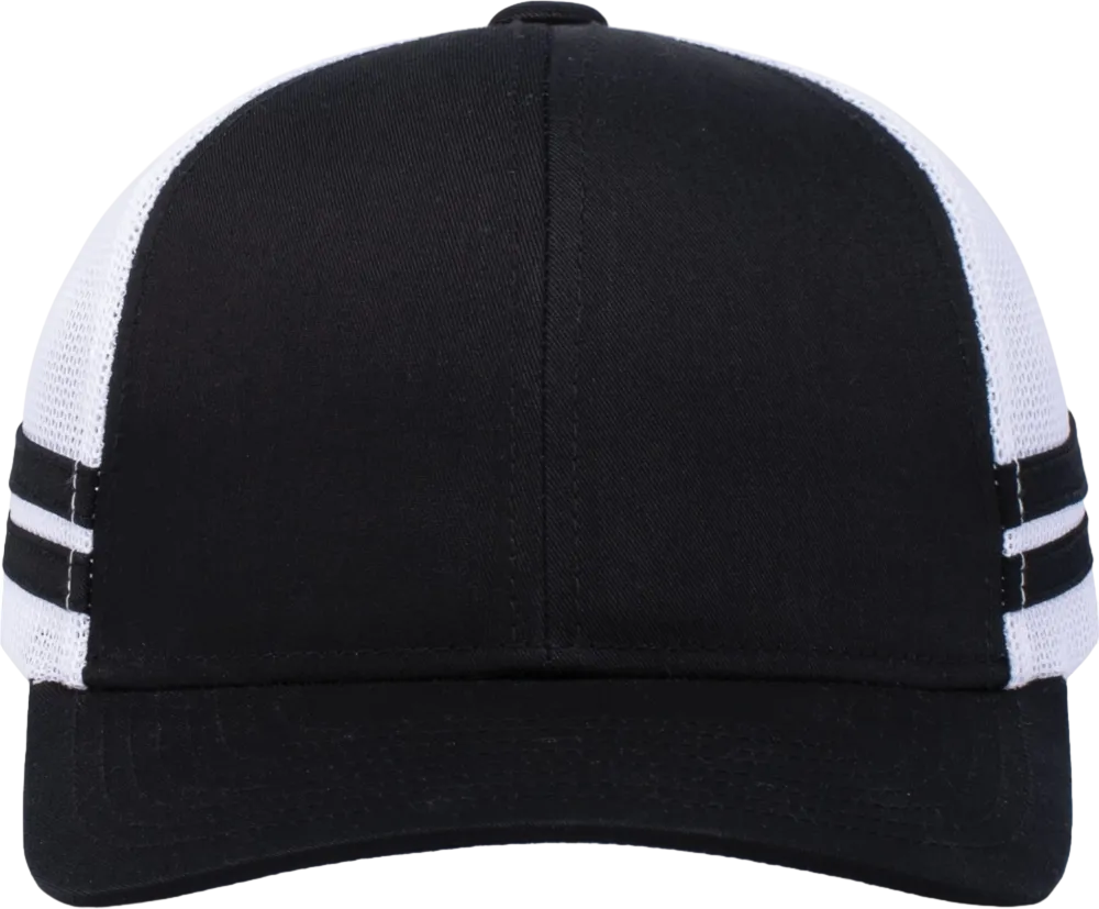 Low-Profile Stripe Trucker Cap
