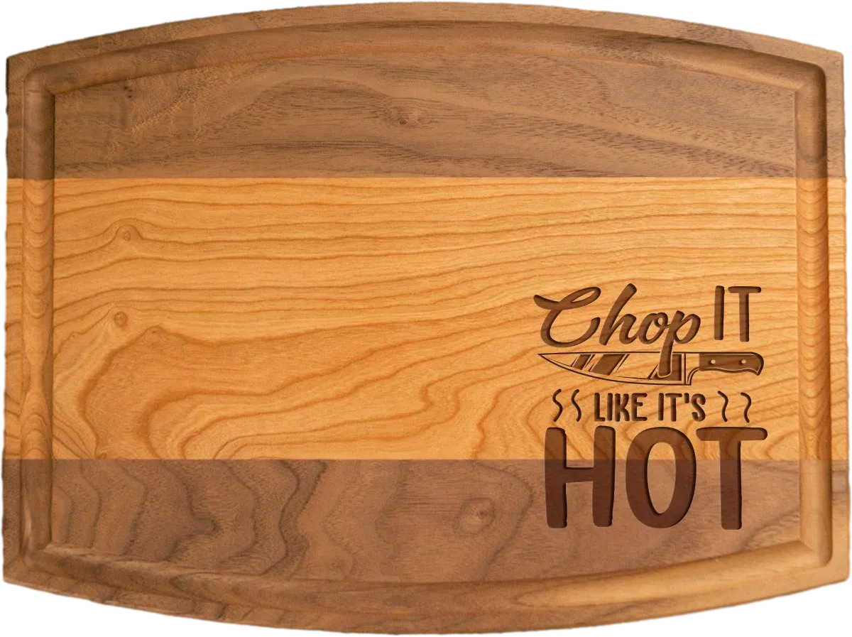 Multi-Species Charcuterie/Cutting Board - 9"x12" Arched with Juice Groove