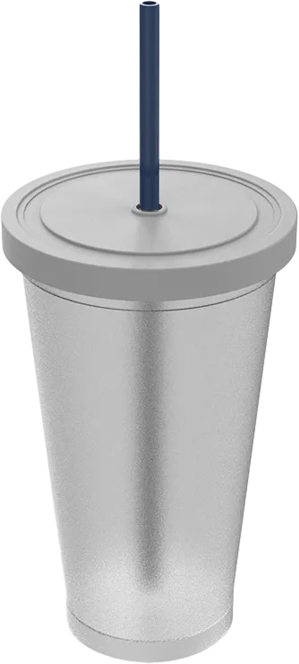 Juice Cup with Lid and Straw