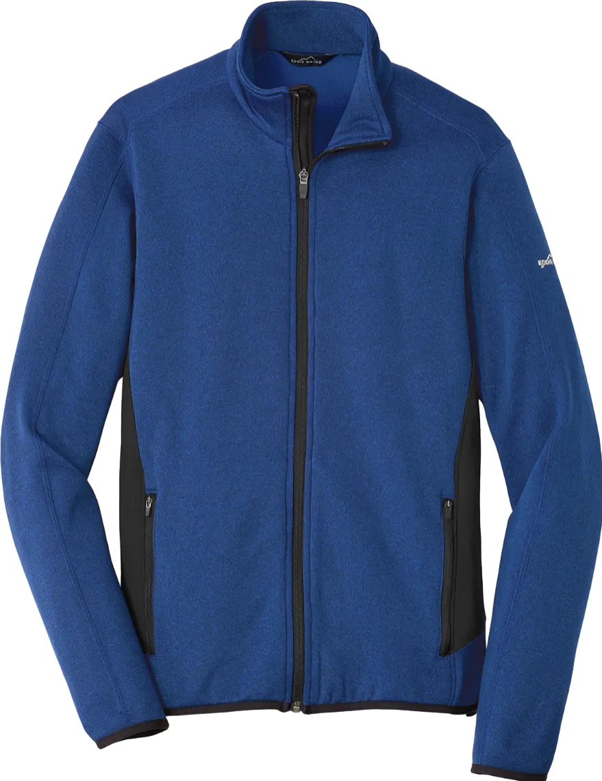 Full-Zip Heather Stretch Fleece Jacket