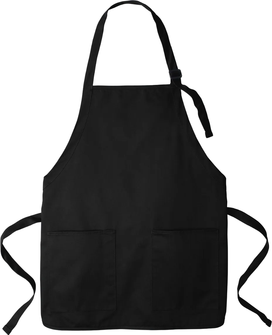 Medium-Length Two-Pocket Bib Apron
