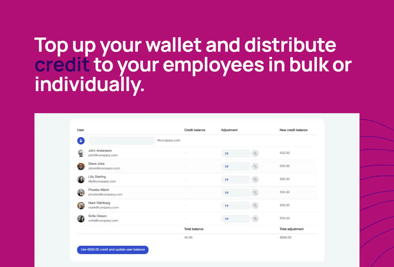 Jaapi store credit top-up interface