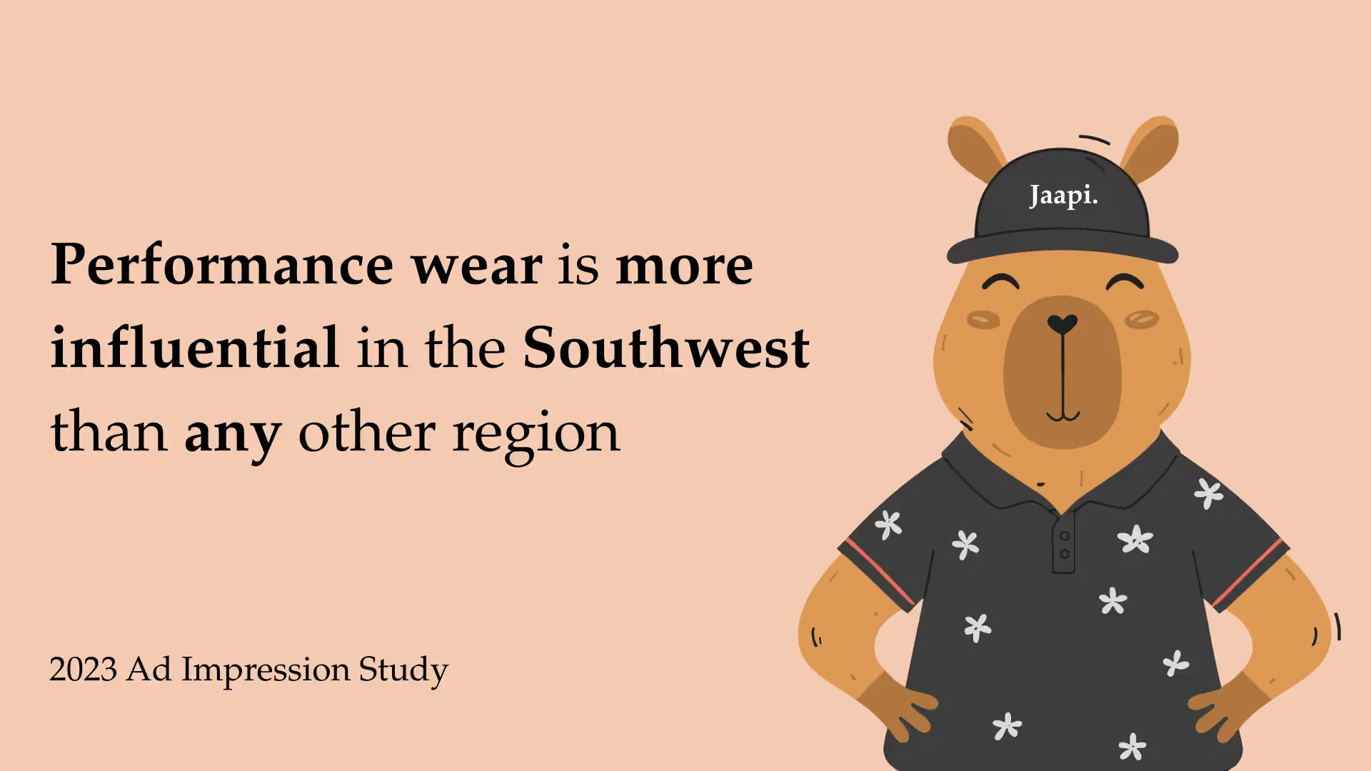 Performance wear is more influential in the Southwest