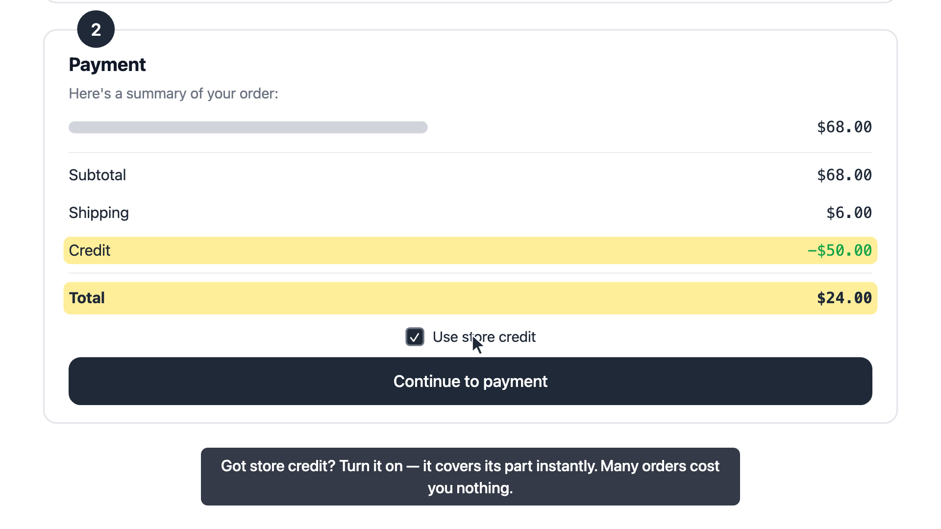 From cart to your doorstep